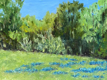 Spring in the Clearing
9" x 12" - Oil on Cotton
